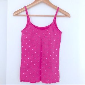 American Eagle Ribbed Cotton Camisole - Star Print